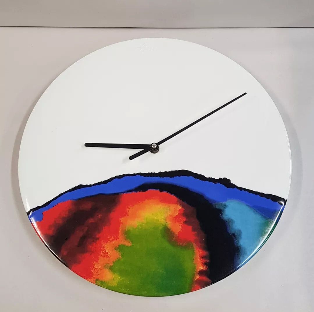 Jenny Kee Ceramic Wall Clock c.1980 