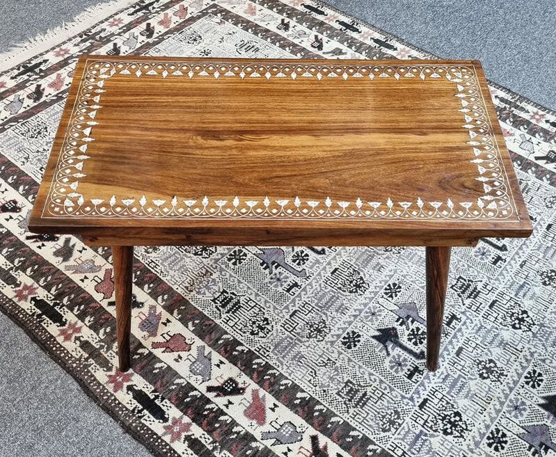 Mid Century Rosewood Inlay Side Table c.1960