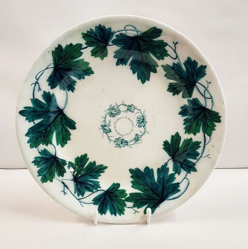 Launceston Gardeners & Amateurs Horticultural Society Earthenware Plate by Mann, Venables & Co, England 