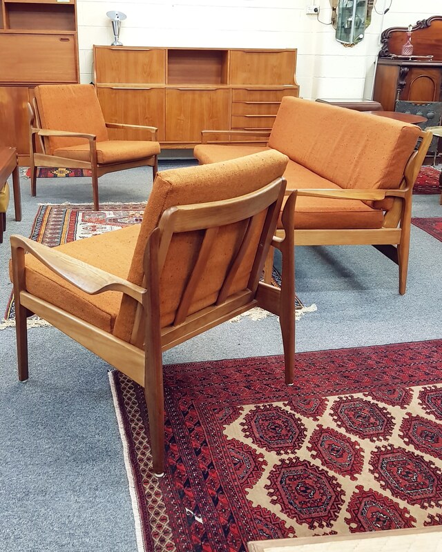 Mid Century Narvik Day Bed & 2 Armchairs, by Fler (Aus.) c.1960 - SOLD