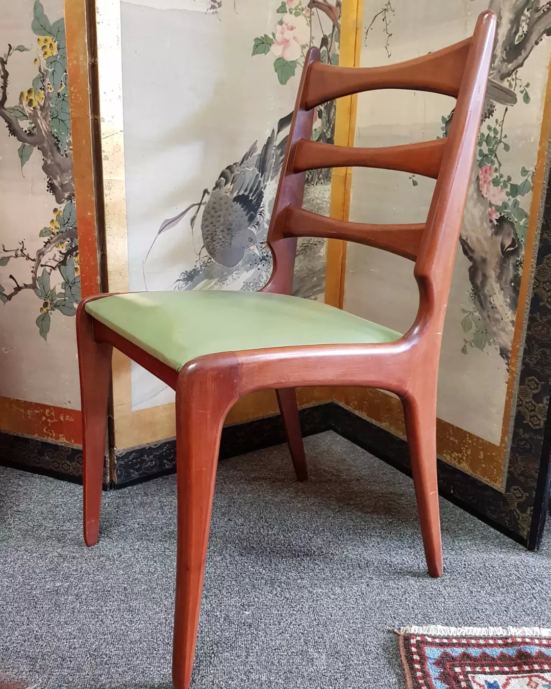 Mid Century Myrtle Ladderback Dining Chairs c.1960 - set of 6