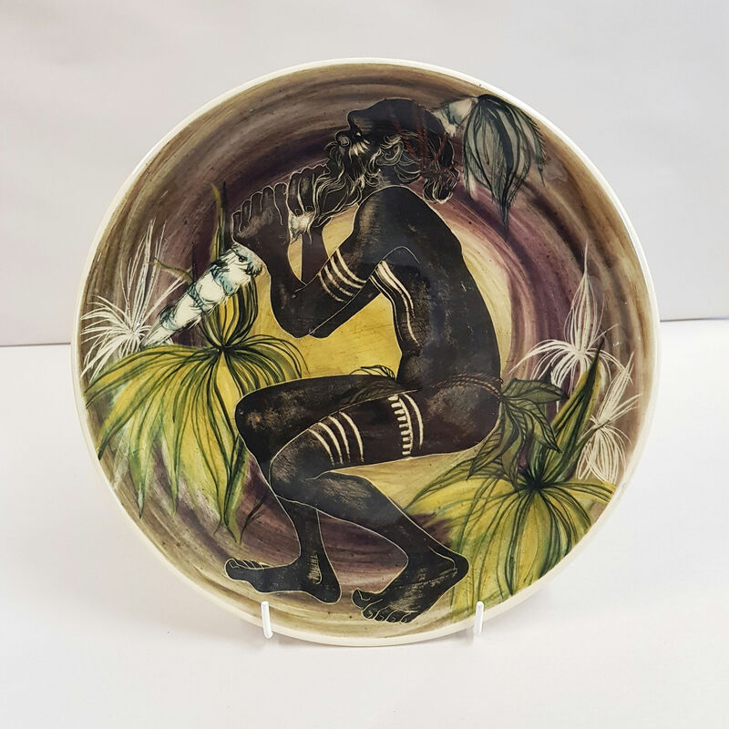 Large Martin Boyd Hand Painted Plate c.1960