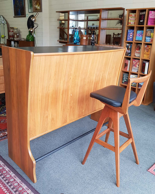 ​Mid Century Blackwood Bar by T.H. Brown c.1965 - $1250